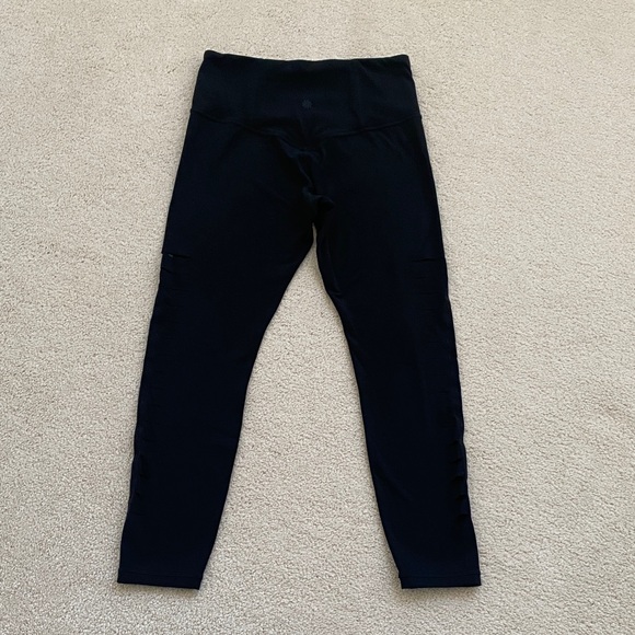 Athleta Black and Mauve Leggings 7/8 length - Picture 11 of 13